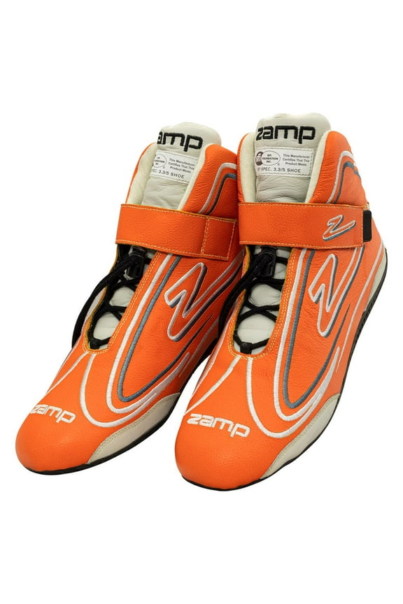 Zamp Shoe ZR-50 Neon Orange Size 9 SFI 3.3/5