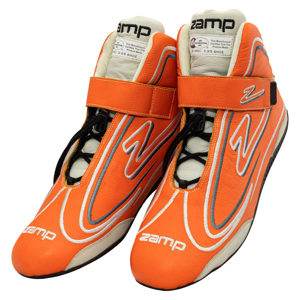 Zamp RS003C0813 ZR-50 Driving Shoes - Mid-Top - SFI 3.3/5 Neon Orange -Size 13