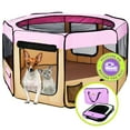 Zampa Portable Foldable Pet playpen Exercise Pen Kennel & Carrying Case