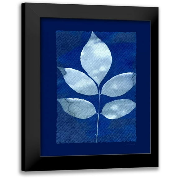 Zamudio, Dan 20x24 Black Modern Framed Museum Art Print Titled - Cyanotype Birch