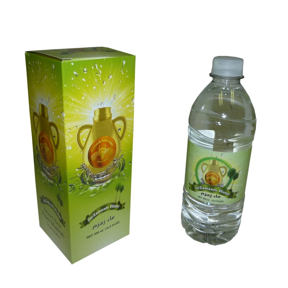 Zamzam Holy Jar Water 16 Oz From Makkah, image size:1000x1000