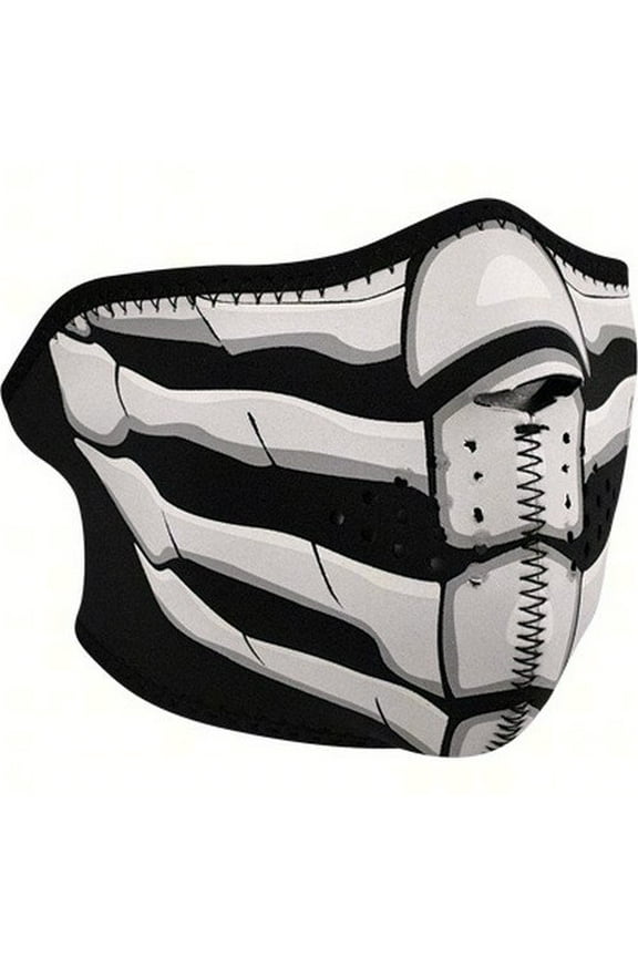 Zan Half Face Mask (One Size Fits Most, Bone Breath Glow)