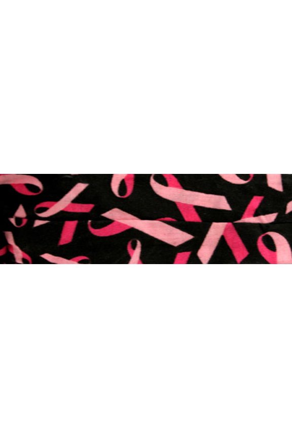 Zan Headgear Breast Cancer Awareness Headgear Cooldanna Ribbon/Black