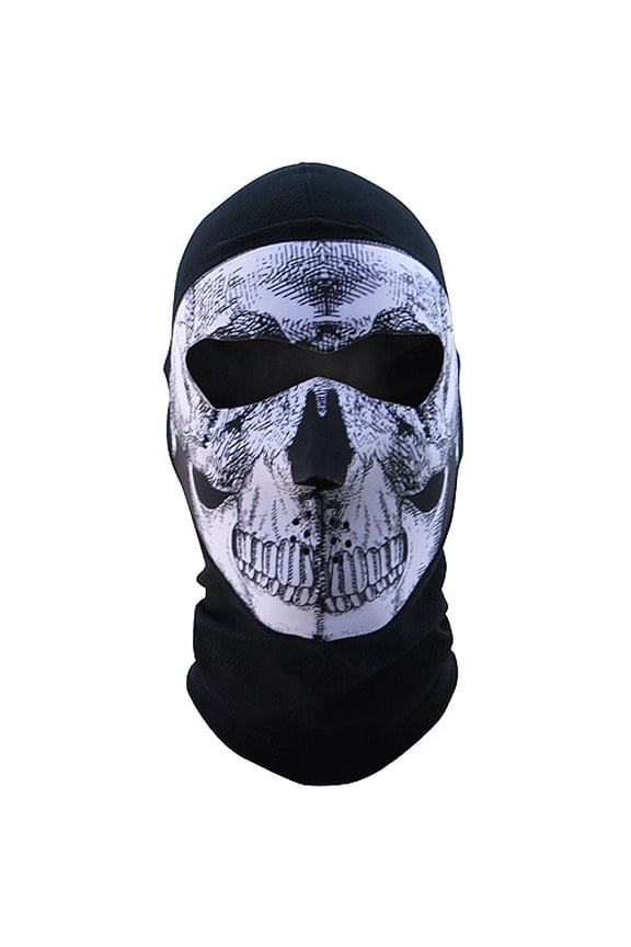 Balboa Wbc002nfme Coolmax; Balaclava Extreme, Full Mask, B&W Skull