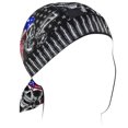 thumbnail image 1 of Zan Headgear Cotton Flydanna Headwrap USA Gun Skull, 1 of 2