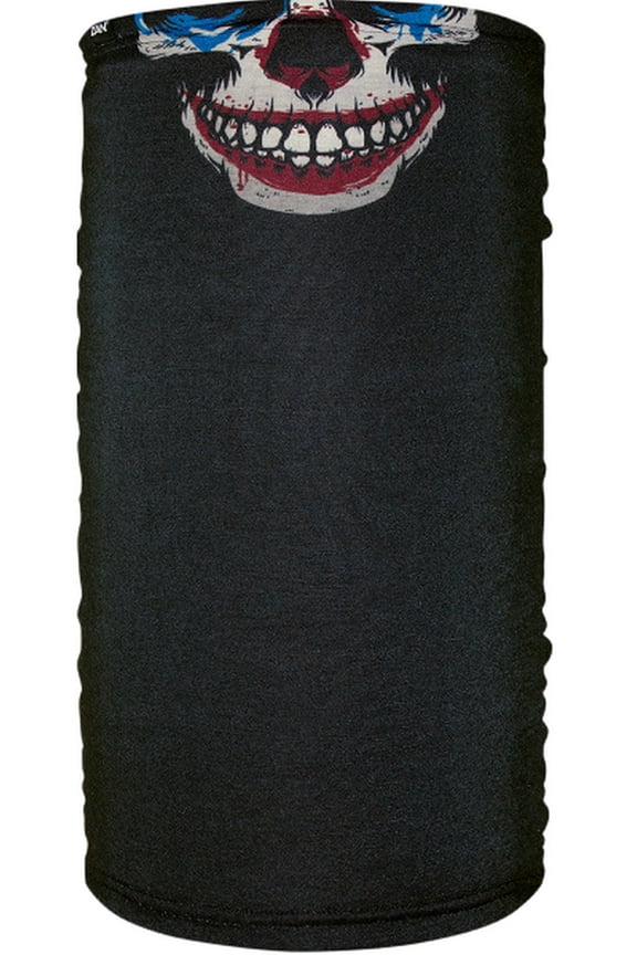 Zan Headgear Fleece Lined Motley Neck Tube Evil Clown