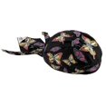 thumbnail image 1 of Zan Headgear Flydanna Headwrap Mixed Butterfly (OSFM, Black Mixed Butterfly), 1 of 1