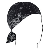Zan Headgear Cotton Flydanna Headwrap Moto Blueprint