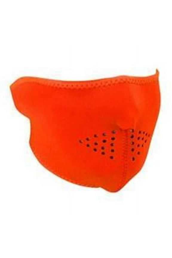 Zan Headgear Half Face Neoprene Mask Hi-Viz Orange