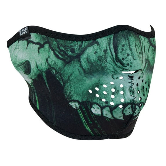 Zan Headgear Half Face Mask (One Size Fits Most, Cyber Skull)