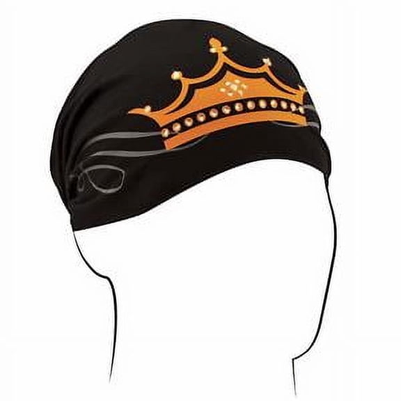 Zan Headgear Highway Honey Bamboo Womens Headwrap Crown Rhinestone (Black Crown Rhinestone)