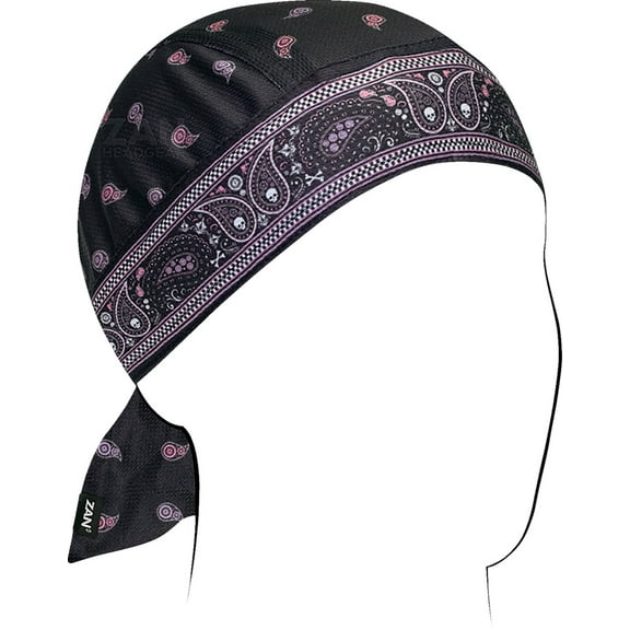 Zan Headgear Micro-Mesh Polyester Flydanna Headwrap Pink/Purple