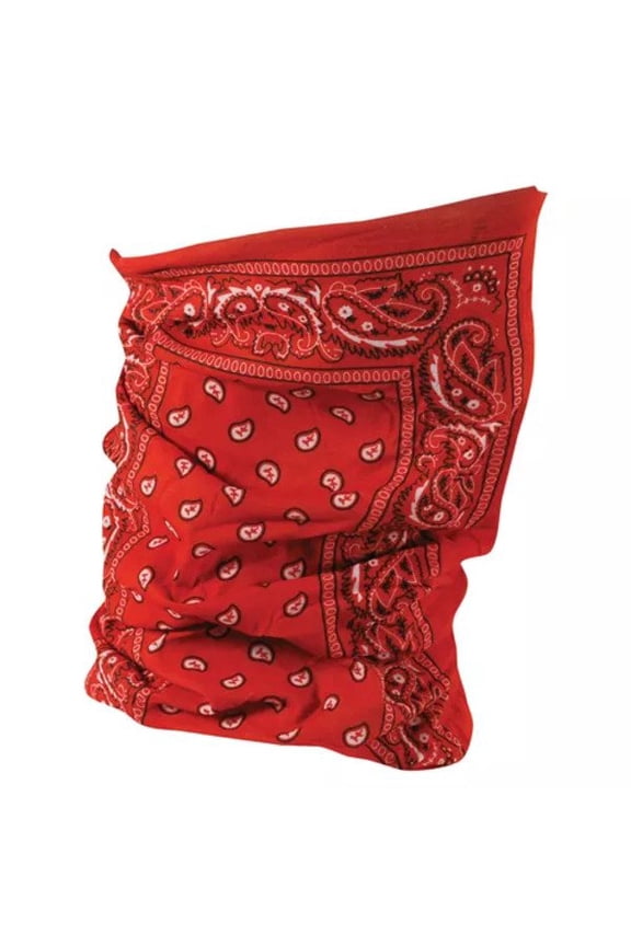 Zan Headgear Motley Neck Tube Red Paisley