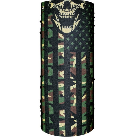 Zan Headgear Motley Neck Tube Camo Flag