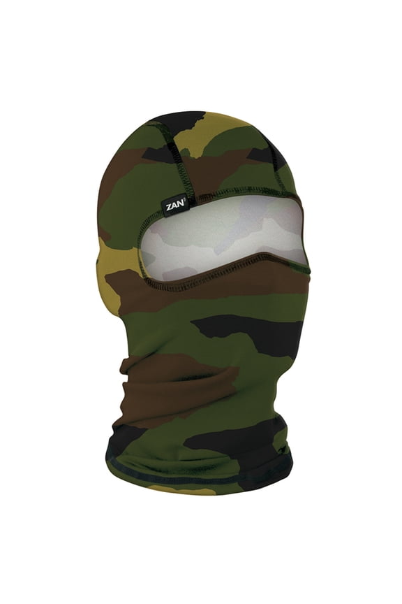 Zan Headgear Polyester Balaclava Facemask Woodland Camo