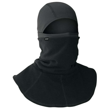 Zan Headgear Polyester/Spandex Balaclava with Neck Gaiter - Black