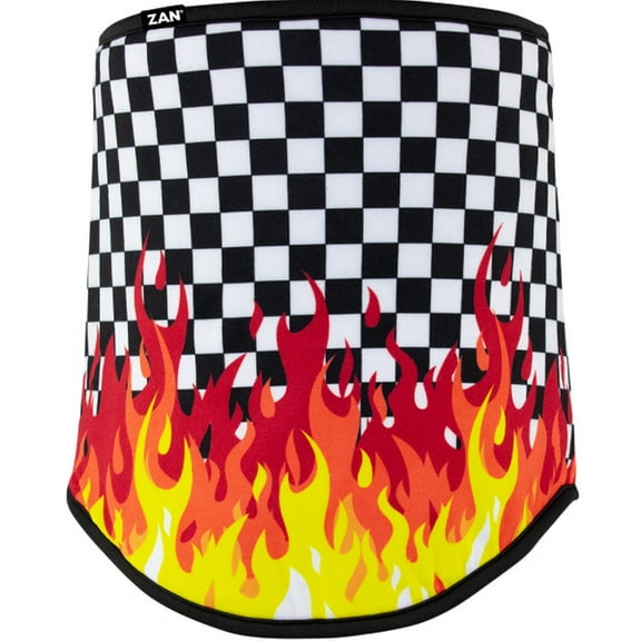 Zan Headgear Sportflex Neck Gaiter Checkered Flames
