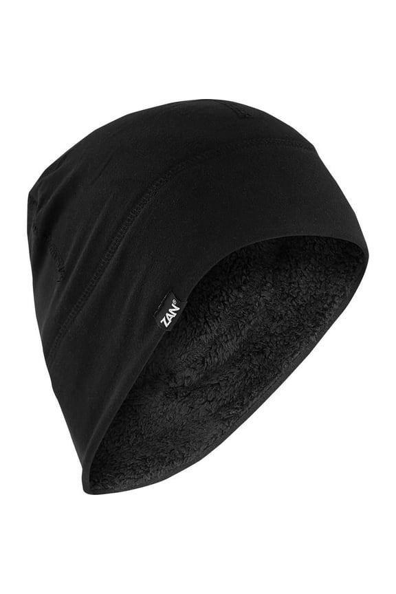 Zan Headgear Sportflex Fleece High-Pile Helmet Liner Black