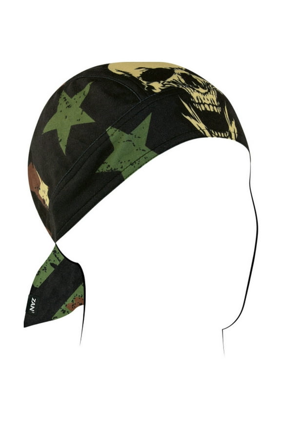 Zan Headgear Sportflex Flydanna Headwrap Patriot Woodland Camo