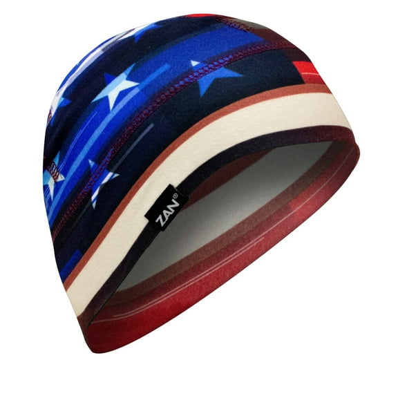 Zan Headgear Sportflex Helmet Liner/Beanie Distressed Flag