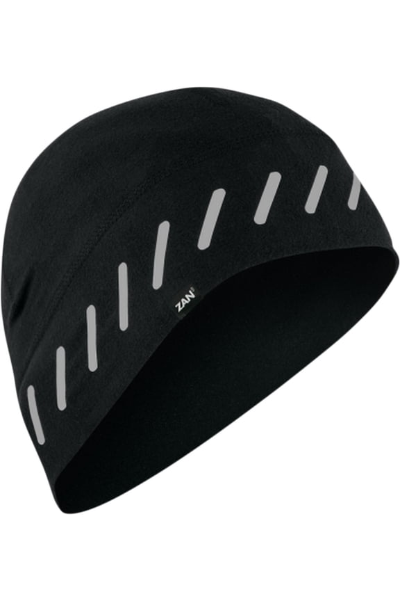 Zan Headgear Sportflex Helmet Liner/Beanie Reflective Black