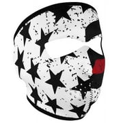 Zan Headgear WNFM603 Neoprene Thin Red Line Hook And Loop OSFM Full Face Mask