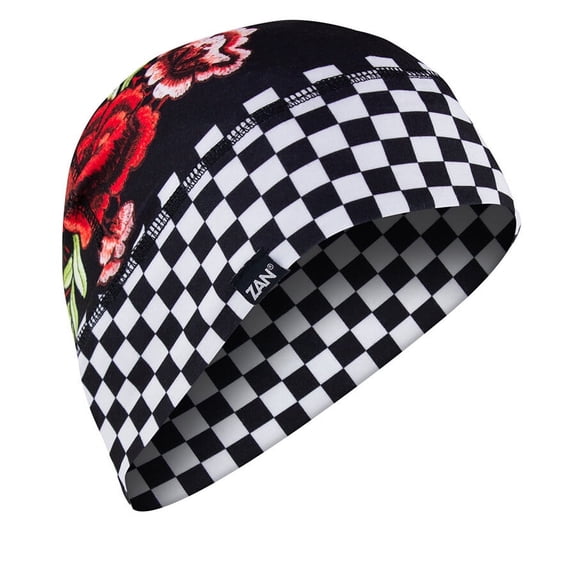 Zan Headgear Sportflex Series Beanie (One Size Fits Most, Checkered Floral)