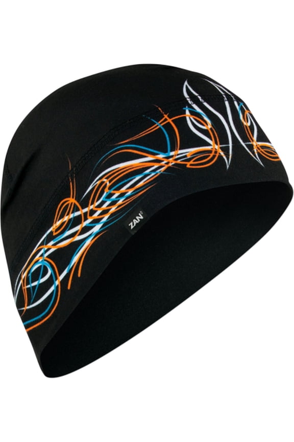 Zan Headgear Sportflex Helmet Liner/Beanie Pinstripe Flame