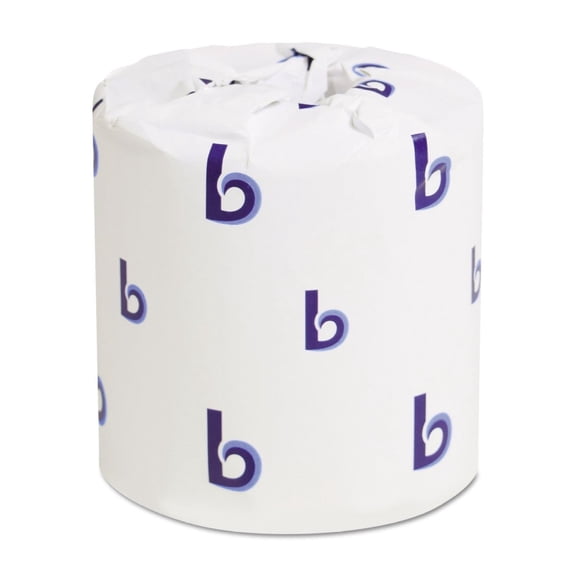 ZanQee B6145 4 in. x 3 in. 2-Ply Septic Safe Toilet Tissue - White (96/Carton)