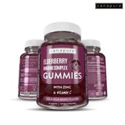Zanapure-Vegan Elderberry Immune Complex Gummies - With Zinc & Vitamin C