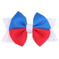 thumbnail image 1 of Zanarzt Baby Bow Clips America 250 Hair Bow Flag Bowknot 4th Of July Hair Bow Pin Bow Hair Clips White,3-12 Years, 1 of 7