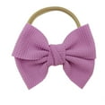 thumbnail image 1 of Zanarzt Baby Bow Headbands Nylon Baby Girls Headbands Hair Bows Nylon Hairbands Handmade Hair Accessories for Newborn Infant Toddlers Little Girl and Kids Purple,One Size, 1 of 2