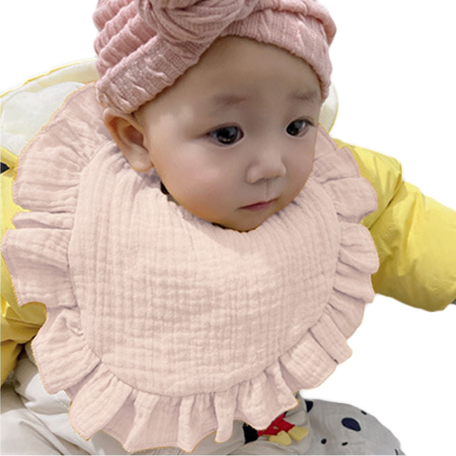 Muslin Ruffled Bibs Zanarzt Baby Boy Bibs Muslin Baby Bibs for Girls Soft Cotton Drool Bibs ...