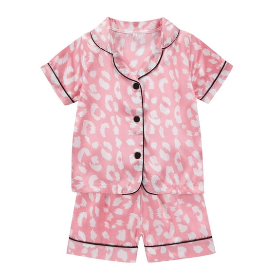 Zanarzt Baby Boy Girl Summer Sleepwear Little Boys Pajamas Short Set Summer Clothes Pjs for Toddler Kids Short Sleeve Sleepwear Jammies Red,18-24 Months