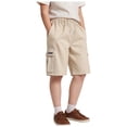 thumbnail image 1 of Zanarzt Baby Boy Shorts Boys Cargo Shorts Athletic Shorts with Pockets for Outdoor Camping Hiking Khaki,9-10 Years, 1 of 5