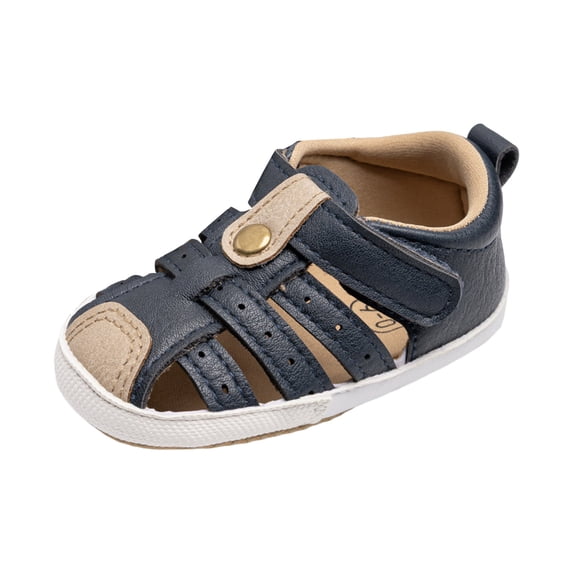 Zanarzt Baby Boys Sandal Baby Boy Girl Closed Toe Summer Sandals Lightweight Shoes Infant Non-Slip First Walking Sneakers Blue,US 4
