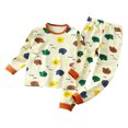 thumbnail image 1 of Zanarzt Baby Girl Clothes Toddler Girl Outfits Toddler Girls Long Sleeve Top Pant 2PC Set Cartoon Print Girls Pajamas Set Light Yellow,11-12 Years, 1 of 4