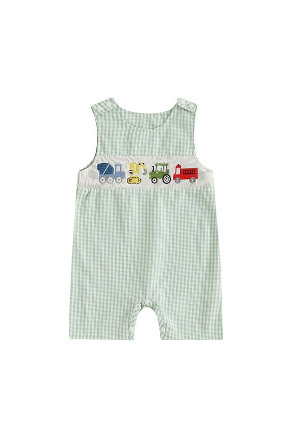 Baby Girl Outfits Baby Boy Girl Outfit Newborn Romper Cute Infant Overalls Jumpsuit Summer Spring Clothes Light Green,3-6 Months