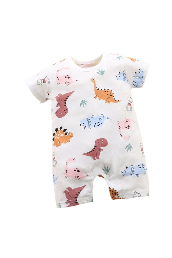 Baby Girl Romper Summer Romper Baby Boy Girl Bodysuits Casual Cotton Soft Infants Outfit Newborn Clothes Brick Red,0-6 Months