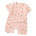 thumbnail image 1 of Zanarzt Baby Girls' Bodysuits Toddler Clothing Cotton Crawling Suits Cute Romper Bodysuit Baby Clothes Watermelon Red,6-12 Months, 1 of 4
