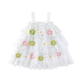 thumbnail image 1 of Zanarzt Baby Girls Elegant Clothes Toddler Baby Girls Shiny Tutu Dress Princess Birthday Party Pageant Flower Girl Wedding Backless Dresses White,3-4 Years, 1 of 9