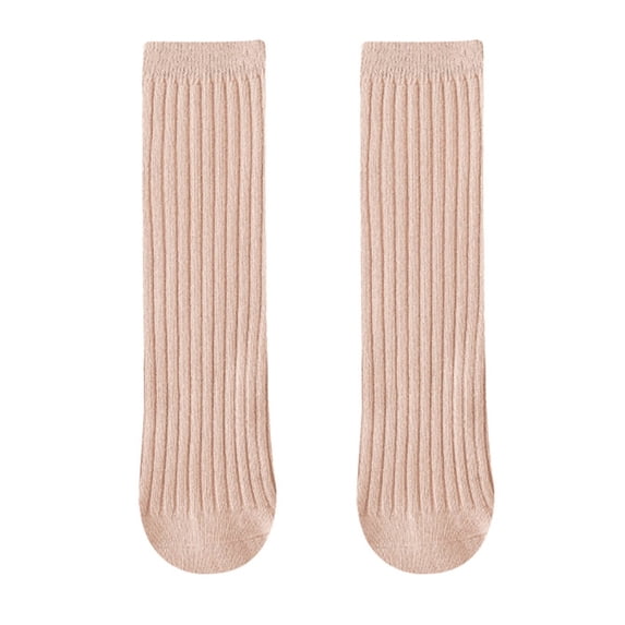 Zanarzt Baby Knee High Socks Toddler Knee High Socks Non Slip Baby Boy Girls Seamless Long Stockings Pink,0-18 Years