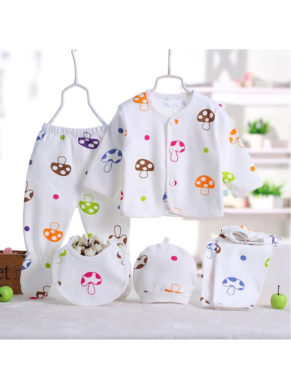 Baby Layette Gift Set Boy Boy Layette Set Unisex Baby Clothes 5 Piece Layette Sets Cotton Clothes Gift Set Red,One Size