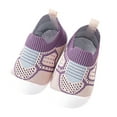 thumbnail image 1 of Zanarzt Baby Shoes Baby Boys Girls Shoes First Walkers Breathable Soft Antislip Wearproof Crib Shoes Prewalker Sneaker Purple,12-18 Months, 1 of 4