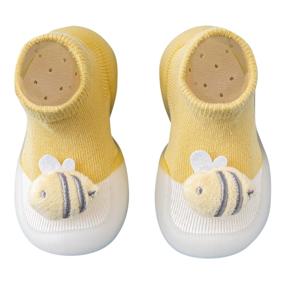 Zanarzt Baby Shoes Infant Boy Girl Baby Toddler Floor Socks Shoes Soft Cute Non Slip Cartoon Pattern Baby Casual Shoes Red,US 4