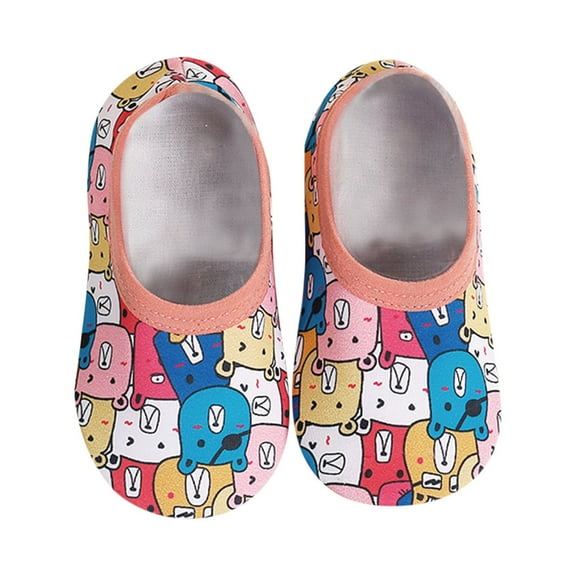 Zanarzt Baby Sock Shoes Toddler Baby Toddler Animal Prints Cartoon Floor Socks Barefoot Socks Non-Slip Shoes Red,US 5