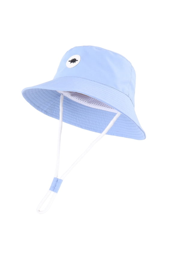 Baby Sunhat Baby Sun Hat UPF 50+ Sun Protective Toddler Bucket Hat Summer Kids Beach Hats Wide Brim Outdoor Play Hat Blue,6-12 Months