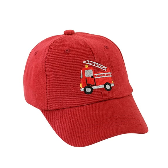Zanarzt Baseball Caps for Toddlers Boys Toddler Baseball Washed Cotton Kids Baseball Cap for Boys Girls Red,2-5 Years