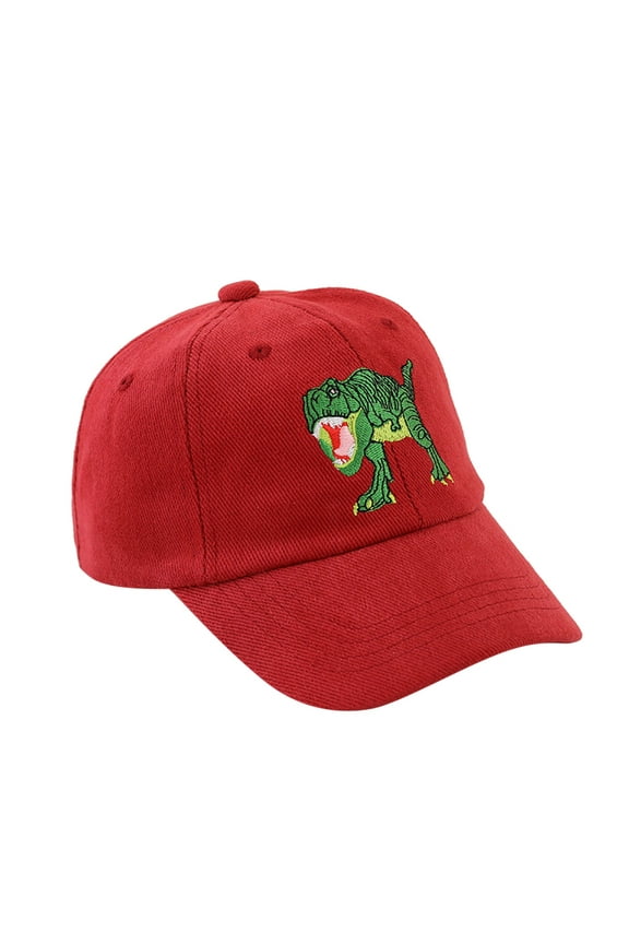 Baseball Hat Toddler Cartoon Caps Dinosaur Boys Hat Children Baseball Summer Girls Truck Kids Sun Kids Hat Red,2-5 Years