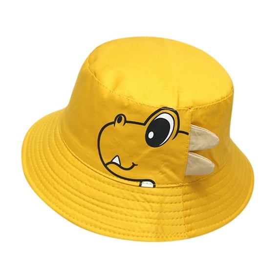 Zanarzt Beach Baby Sun Hat Baby Boy Hats Soft Cotton Sunhat Beach Bucket Cap Sun Protection Hat Yellow,1-4 Years